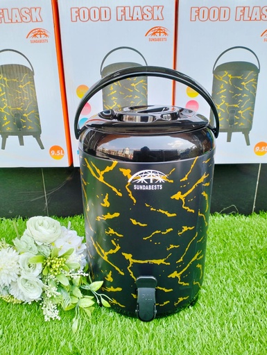Insulated Hot & Cold Beverage Marble Urn – Premium Thermal Dispenser 9.5L